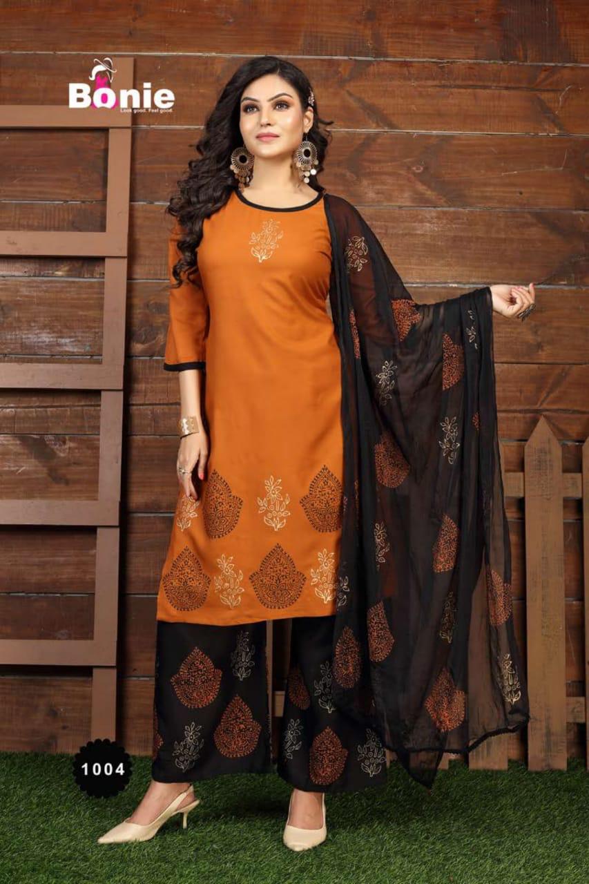 Bonie Aanandi 1 Latest Fancy Casual Wear Rayon Designe Readymade Collection